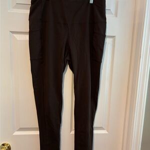 Chicos Zenergy Chocolate Leggings, Size 2R